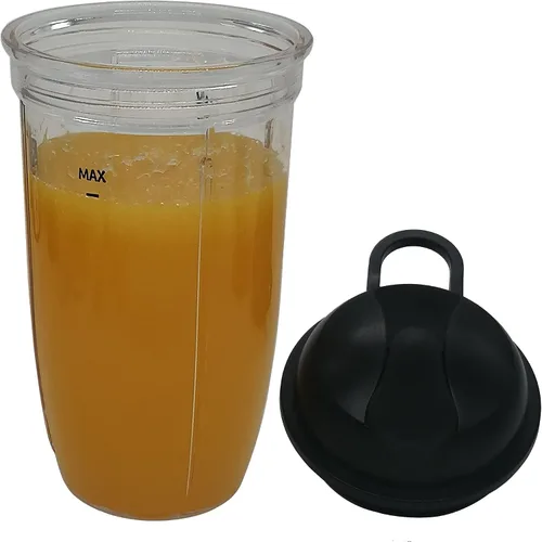 Miniatura 4 de Vaso de viaje de repuesto con tapa de 18 onzas y para llevar, compatible con mezcla NutriBullet Blender de 1200 W (ZNBF30500Z/ZNBF30400Z/NBF70500)