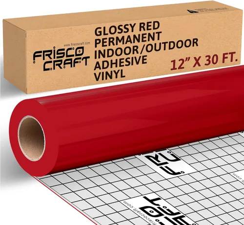Miniatura 10 de Frisco Craft Rollo de vinilo permanente blanco mate, vinilo permanente para exteriores, resistente al agua y a la intemperie, con respaldo