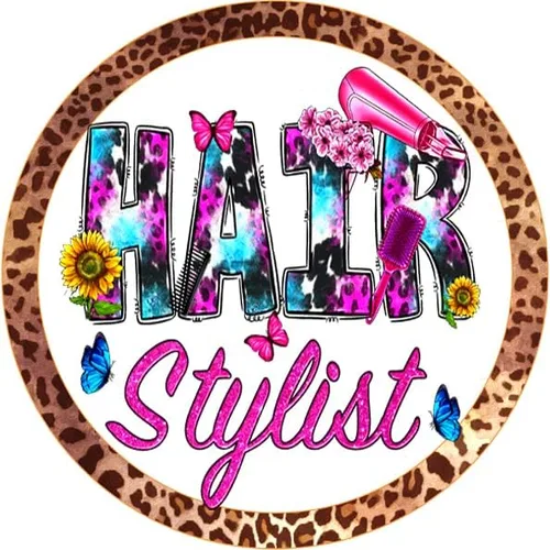 Beauty Shop/Barter Shop/Hair Salon/Hair Stylist/Hairdressers Wreath Signs, Wall hanging, Door Hanger, Wreath Sign and Attachment. (8 inch)