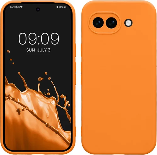 Miniatura 241 de kwmobile Funda compatible con Google Pixel 9 Pro - Funda protectora delgada de TPU para teléfono - Acabado mate suave - Negro mate