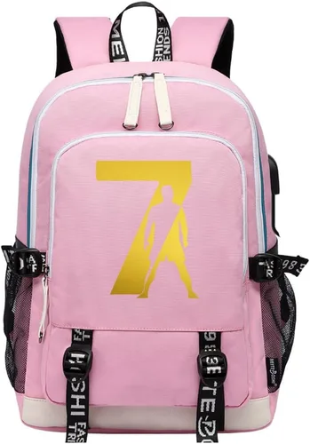 Miniatura 30 de Soccer Player 7 Mochila deportiva multifunción para viajes, portátil, para fanáticos del fútbol, para hombres y mujeres, negro - 2, Tamaño único