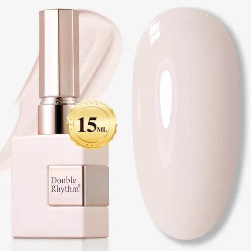 Miniatura 55 de Double Rhythm 15ml de esmalte de uñas en gel, color puro, mismo color, misma botella, esmalte de uñas de remoción para arte de manicura en salón