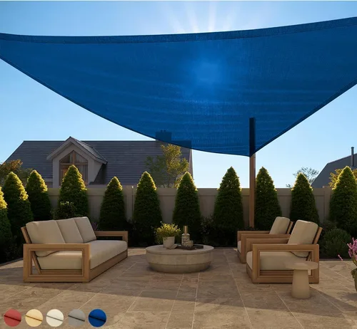 Miniatura 35 de GORILLA GRIP Toldo rectangular resistente con protección UV, resistente a la decoloración, desgarros y al óxido, bordes curvos que bloquean la luz