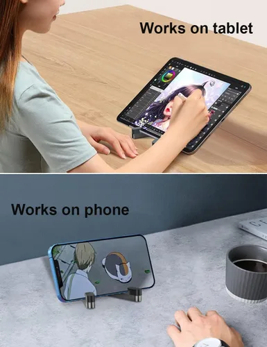Miniatura 6 de MONEER Soporte para teléfono celular, soporte para teléfono para escritorio, soporte plegable y portátil para iPhone, soporte para teléfono celular