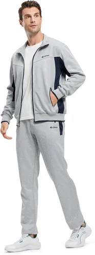 Miniatura 3 de Rdruko - Conjunto deportivo con cierre de zíper completo, para hombre