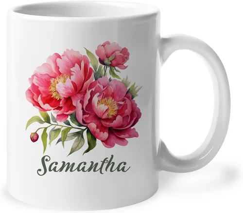 Miniatura 21 de Taza personalizada para amantes de los girasoles con nombre, regalos personalizados para amantes de las flores, taza de café de cerámica
