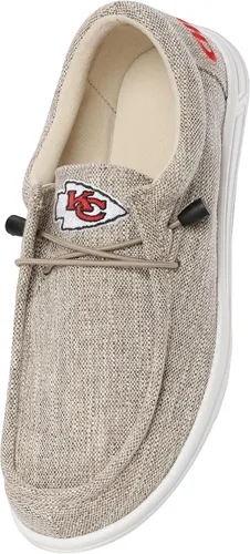 Miniatura 3 de FOCO Men's NFL Team Logo Lightweight Loafers Lace Up Cotton Knit Shoes