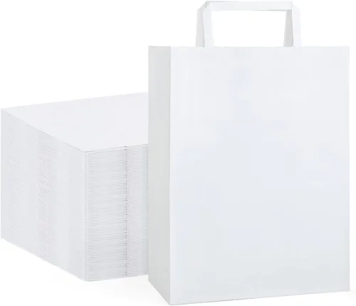Miniatura 11 de GSSUSA Bolsas de regalo de papel de 5.25 x 3.75 x 8 pulgadas, paquete de 20000 bolsas de regalo para el día de San Valentín con asas, bolsa de papel