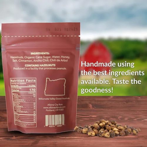 Miniatura 2 de Albina City Nuts Sweet & Salty Hazelnuts – Tasty Snacks, Handcrafted in Small Batches Using In-Season, Local Non-GMO Ingredients Free of Sulfites