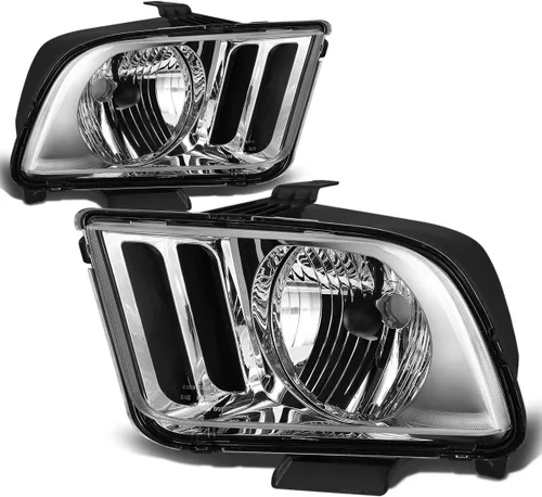 Miniatura 8 de DNA MOTORING HL-OH-FM05-BK-CL1-CFS-H13 - Faros delanteros con carcasa negra de repuesto compatibles con Ford Mustang 05-09, par de bombillas LED