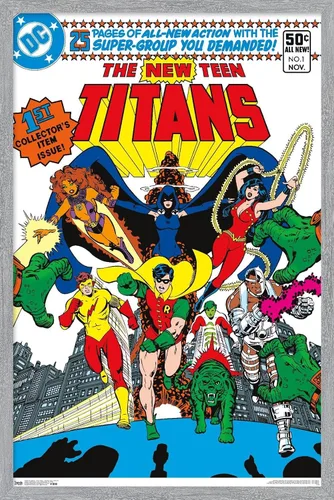 Miniatura 15 de Trends International DC Comics - Póster de pared #1 de Teen Titans - The New Teen Titans, 14.725 x 22.375 pulgadas, versión enmarcada de madera