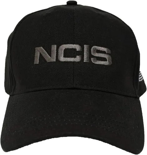 CBS Sombrero de agente especial del NCIS con bandera - Gorra oficial del agente Leroy Gibbs como se ve en negro