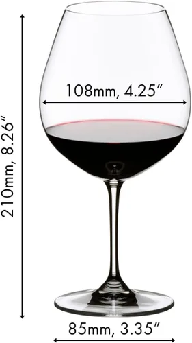 Miniatura 3 de Riedel Vinum Pinot Noir - Juego de 2 copas de vino, aptas para lavavajillas, 6416/07