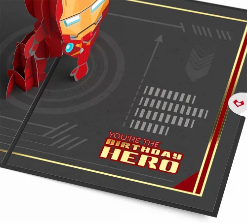 Miniatura 3 de Lovepop Tarjeta emergente de Marvel – Tarjeta de felicitación de cumpleaños 3D de Iron Man para niños, hombres, hijo – Armor Up – Tarjeta de 5 x 7
