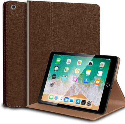 Miniatura 16 de Funda para iPad de 10.2 pulgadas, 9ª/8ª/7ª generación 2021/2020/2019, piel auténtica, función de encendido y apagado automático. Negro clásico