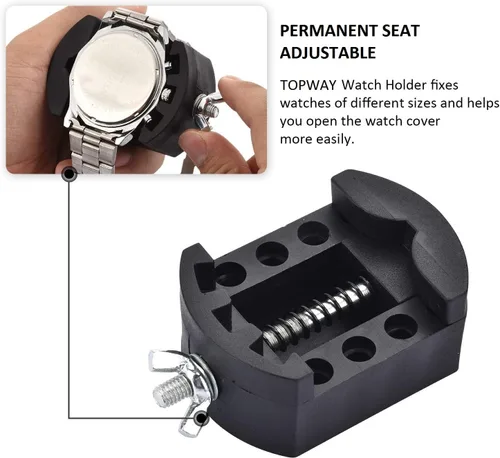 Miniatura 3 de TOPWAY - Kit de herramientas de repuesto de batería de reloj, herramienta de extracción de espalda y herramienta de apertura de reloj con 3 tipos