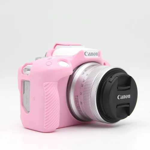 Funda R50, carcasa de silicona suave, ultrafina, ligera, de goma, suave, para Canon Eos R50 (rosa)
