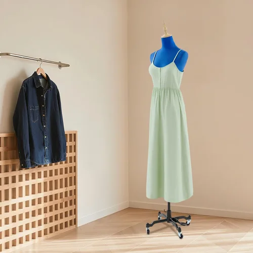 Miniatura 3 de Adjustable Dress Form, Female Sewing Mannequin, Movable Rolling Body Model Base , Detachable Casters Clothing Display Stand Mannequin for Clothing