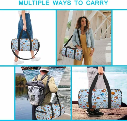 Miniatura 5 de AOYEGO Bolsa de viaje de mármol blanco natural, lujosa bolsa de cerámica de piedra creativa para hombres y mujeres, bolsa de fin de semana