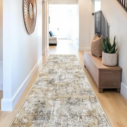 Miniatura 64 de Alfombra antideslizante lavable de 2 x 3 pies - Alfombra suave de pelo bajo para cocina, entrada y dormitorio - Tapete moderno para puerta