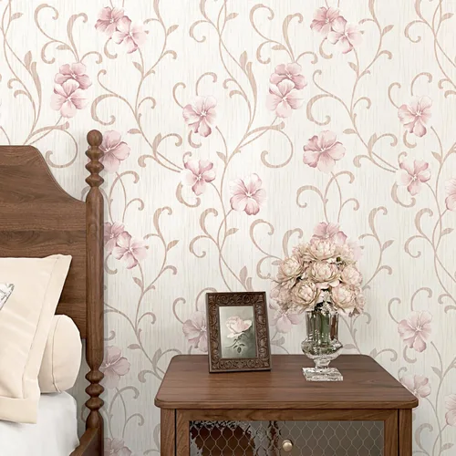 Miniatura 12 de WESTICK Papel tapiz autoadhesivo con diseño floral de rosas rosadas, autoadhesivo, extraíble, para paredes decorativas, dormitorio, baño