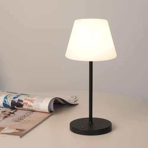 Miniatura 12 de WEILAILUX Lámpara de mesa para exteriores operada por batería, impermeable, lámpara de mesa inalámbrica recargable de 4000mAh, lámpara de escritorio