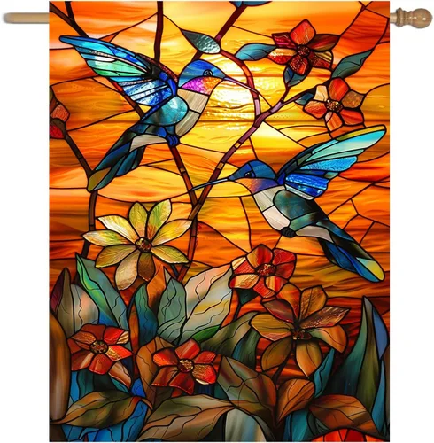 Miniatura 10 de Banderas de Jardín de Abeja de Verano para Exterior Disculpen las Malezas, Estamos Alimentando a las Abejas, Letrero de Patio, Sin Corte de Césped