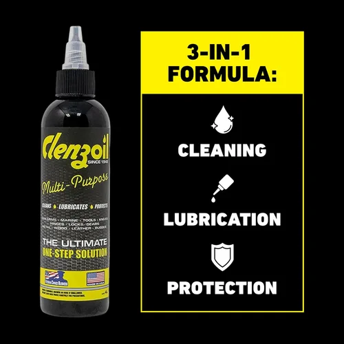 Miniatura 4 de Clenzoil Lubricante CLP multiusos - Aceite 3 en 1 - para puerta de garaje, cadena de bicicleta, pistolas y más - Uso de bicicleta y motocicleta