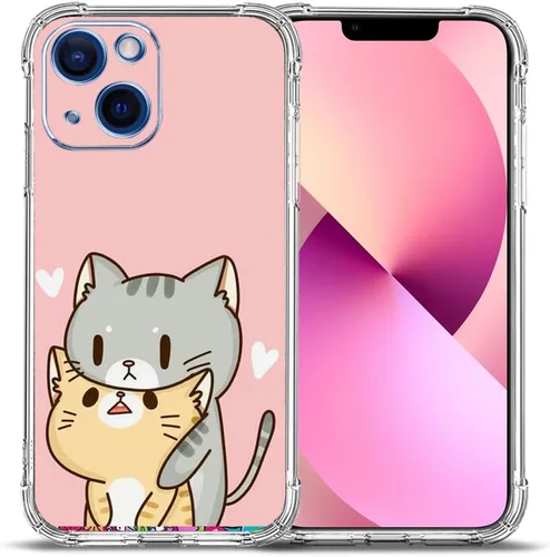 Miniatura 7 de Funda para iPhone 13 Pro Max, protección contra caídas de flores de mariposa azul, rosa, a prueba de golpes, carcasa protectora de cuerpo completo