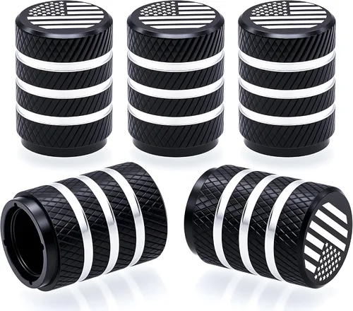 Miniatura 51 de 4 piezas de tapas de válvula de rueda con forma de punta, válvula de rueda de aleación de aluminio con punta, universal para automóviles, SUV