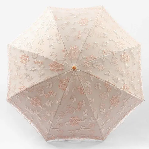Miniatura 2 de Honeystore - Sombrilla decorativa para boda con bordado hecho a mano, diseño de princesa