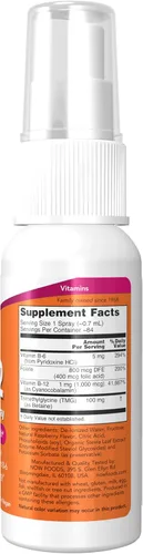 Miniatura 2 de NOW Foods Suplementos, Vitamina B-12 Liposomal Spray con Ácido Fólico, TMG y B-6, 2 onzas