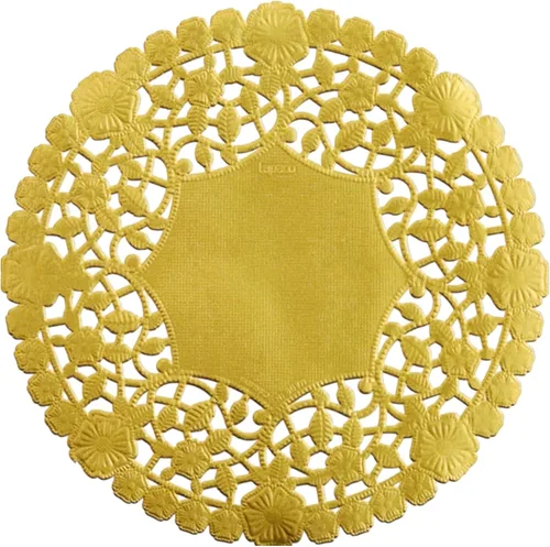 Juego de 50 manteles individuales decorativos redondos metálicos para pasteles, manualidades, fiestas, 6 pulgadas, fabricados en Canadá