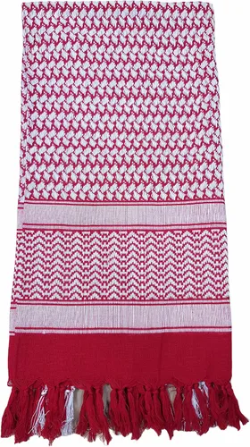 Miniatura 6 de Elu Bufanda Shemagh para hombre - Mujer/100% algodón militar Shemagh Keffiyeh Bufanda Arafat Tactical Desert Rave Bandana para la cabeza