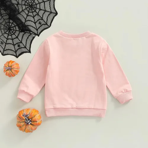 Miniatura 4 de Hnyenmcko Ropa de Halloween para bebés niños y niñas, sudadera de manga larga con cuello redondo y suéter de otoño para niños pequeños Crema