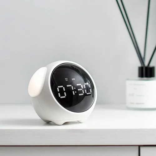 Miniatura 8 de YUANZ Reloj despertador para niños, luz nocturna de brillo ajustable, activada por voz, despertador, juguete y regalo para niños pequeños, niños