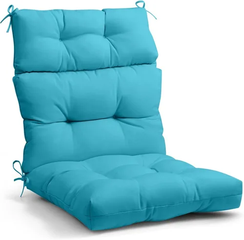 Miniatura 23 de EAGLE PEAK Cojín Acolchado para Silla de Patio con Respaldo Alto para Exteriores/Interiores, Juego de 1, 46'' x 22'', Azul Claro