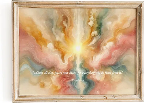 Miniatura 7 de ESSEN Life Sobre la tierra Colosenses 3:2, póster bíblico de arte de pared, decoración cristiana, escritura, versículo de la Biblia, decoración