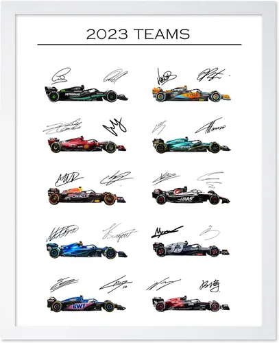 Miniatura 17 de Poster Master Póster de carreras de autos 2023, impresión de autos de carreras, arte de carreras de autos deportivos, regalo para hombres, mujeres
