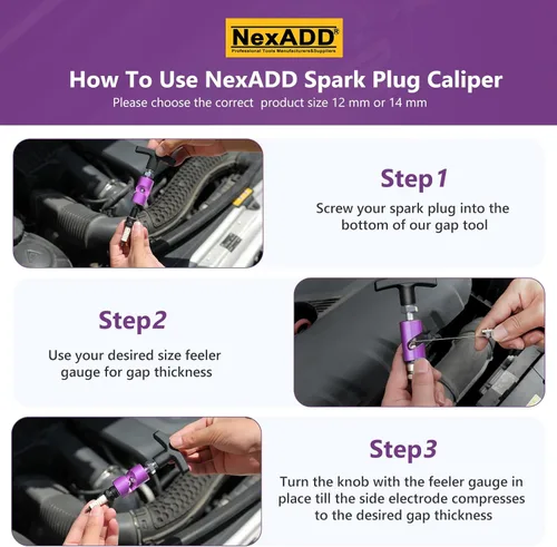 Miniatura 6 de Soporte de capó de automóvil y pinza de bujía de 0.55 pulgadas con punta de latón, color morado, 2 unidades, soporte universal para capó, abrazadera
