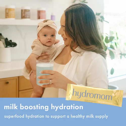 Miniatura 5 de Boobie Hydromom Mezcla de bebida de superalimento con electrolitos, Limonada de frambuesa azul Refrescante impulso de energía e hidratación