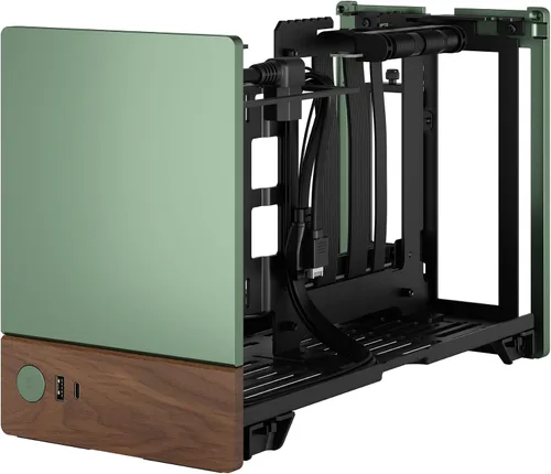 Miniatura 20 de Fractal Design Terra Graphite - Panel frontal de madera de nogal - Factor de forma pequeño - Carcasa para juegos Mini ITX - Cable elevador PCIe 4.0