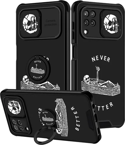 Miniatura 123 de Funda 2 en 1 para Samsung Galaxy Note 10 Plus con diseño de calavera para teléfono con diseño de esqueleto para yoga, fantasma, horror, con cubierta