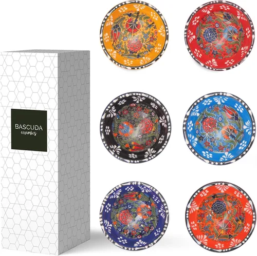 Miniatura 10 de Bascuda Juego de 6 cuencos pequeños de cerámica (3.1 in) – Ramequines multiusos para guarniciones, inmersiones, postres, sopas, cereales