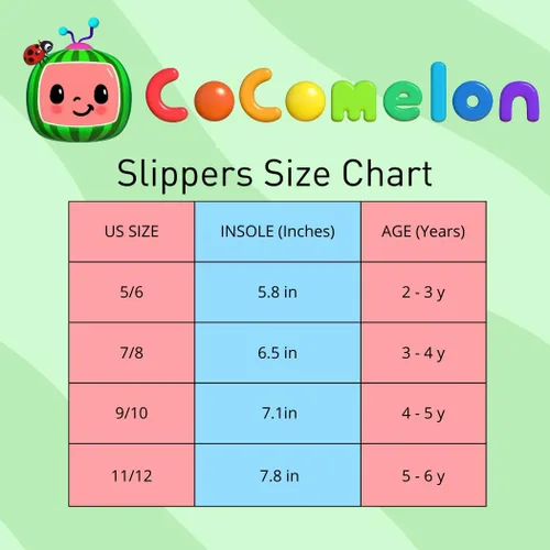 Miniatura 6 de Josmo Cocomelon - Pantuflas para niños y niñas, zapatos de casa para niños y niñas, pantuflas de felpa cálidas, zapatos de cocomelon (bebéniño)