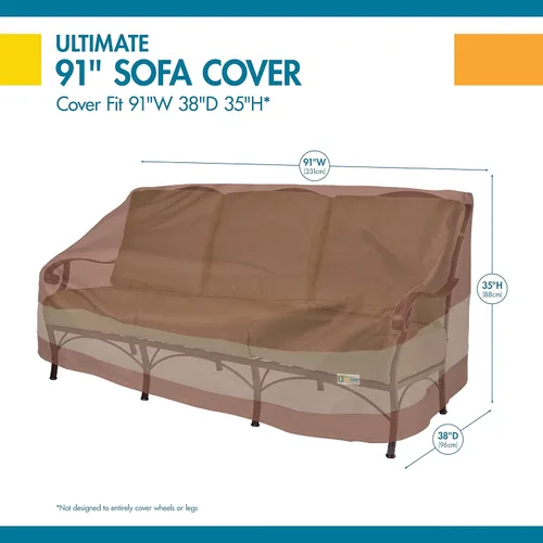 Miniatura 3 de Duck Covers Funda impermeable para sofá de patio de 91 pulgadas, fundas para muebles de patio