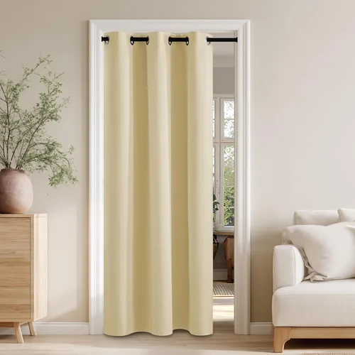 Miniatura 88 de RYB HOME - Cortinas extra largas con bloqueo de luz, persianas opacas insonorizadas para privacidad para cine en casa, oficina, fondo de patio, sala