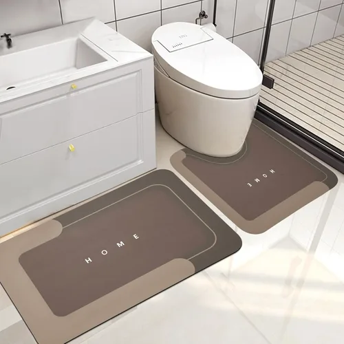 Miniatura 12 de Housego Tapete mágico de baño absorbente, alfombra de secado rápido, tapete mágico de baño antideslizante, alfombra de piso con respaldo de goma
