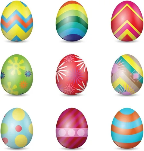 Miniatura 2 de Wallmonkeys WM336034 - Adhesivo decorativo para pared, diseño de huevos de Pascua, Vinilo, Multicolor