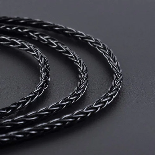 Miniatura 6 de H HIFIHEAR Cable de repuesto mejorado para auriculares, 8 núcleos, cable de cobre chapado en plata con cable IEM de 2 pines de 0.031 in para UM3X